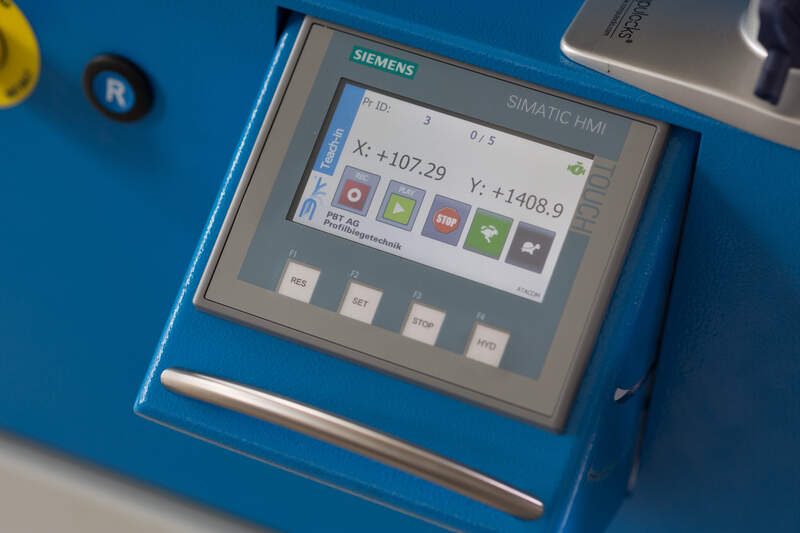 PBT - Manual control system for profile bending machines - Detail